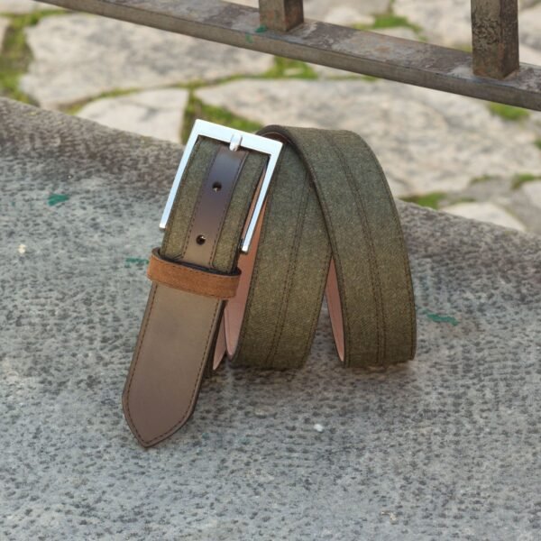 Marseille Belt in Flannel Green