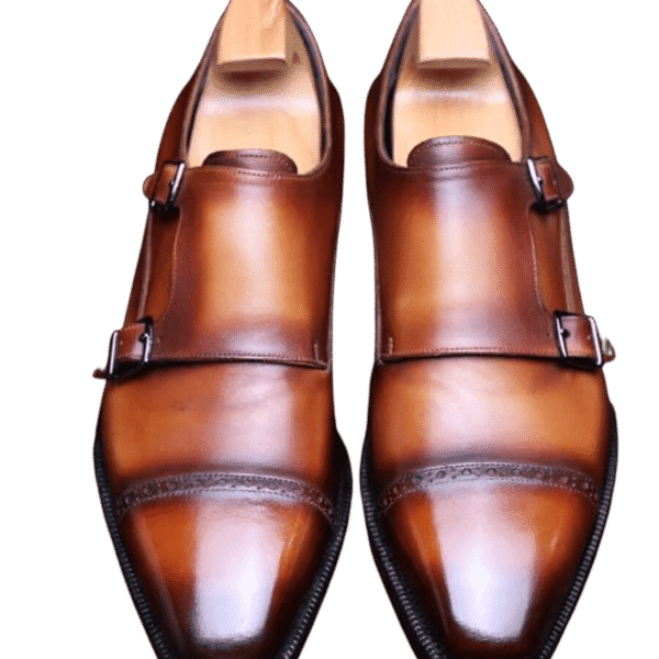 Sophisticated Brown Cow Leather Goodyear Flat Bottom