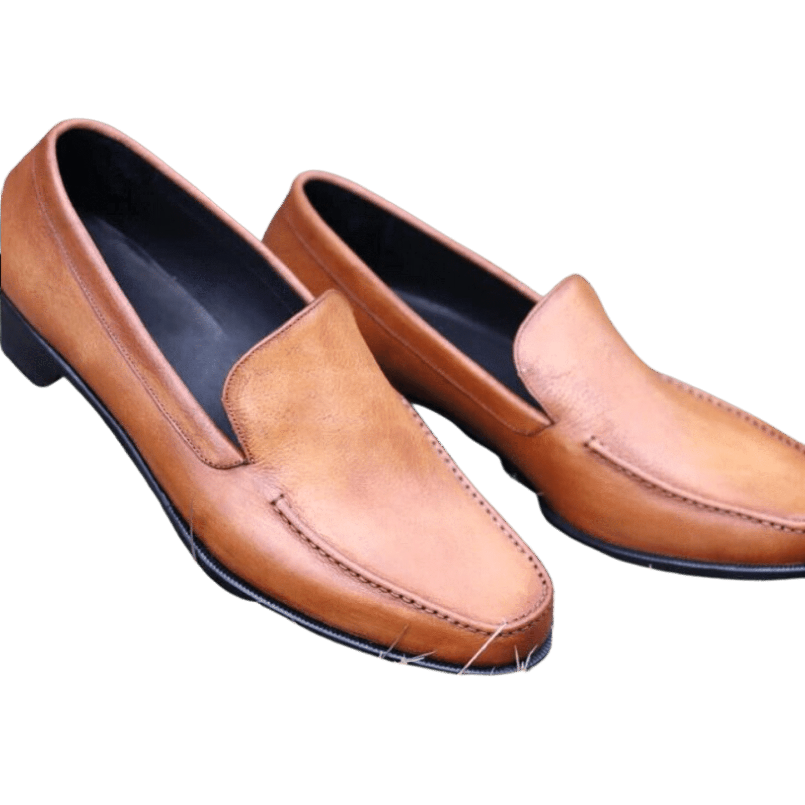 Brown Elegance Goodyear Flat Bottom in Cow Leather
