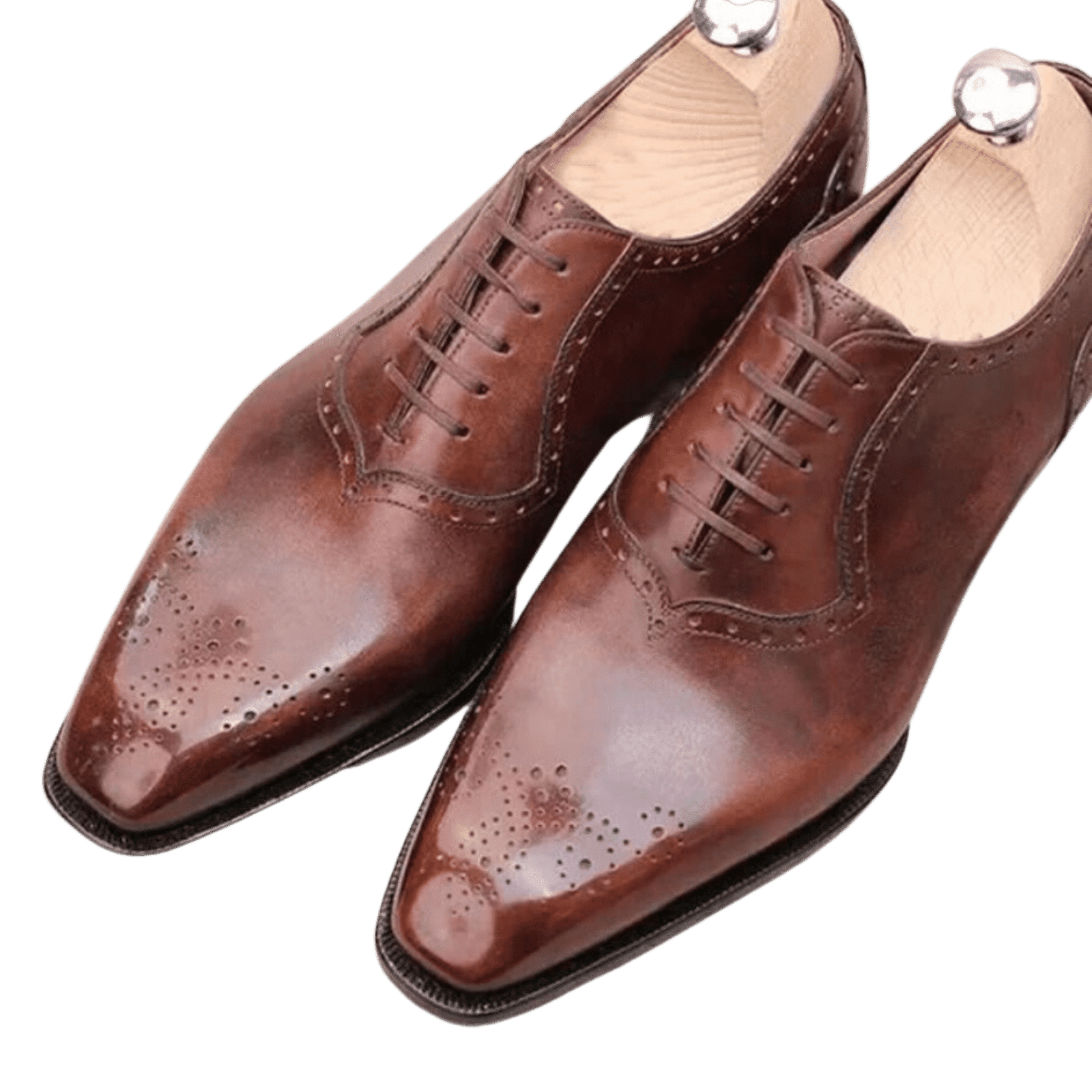 Brown Beauty Goodyear Flat Bottom in Cow Leather
