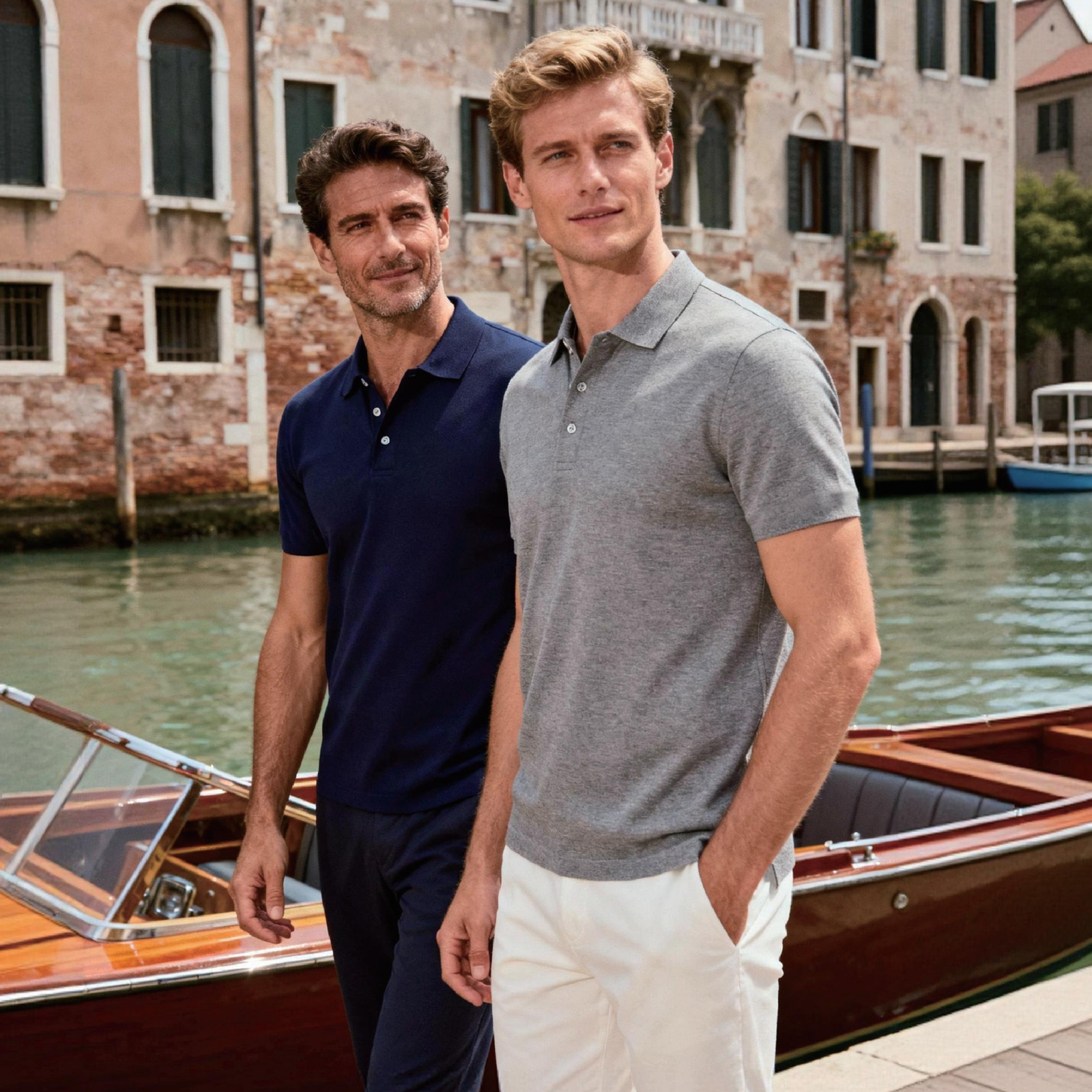 Sophisticated Wool Rayon Hybrid Knit Polo